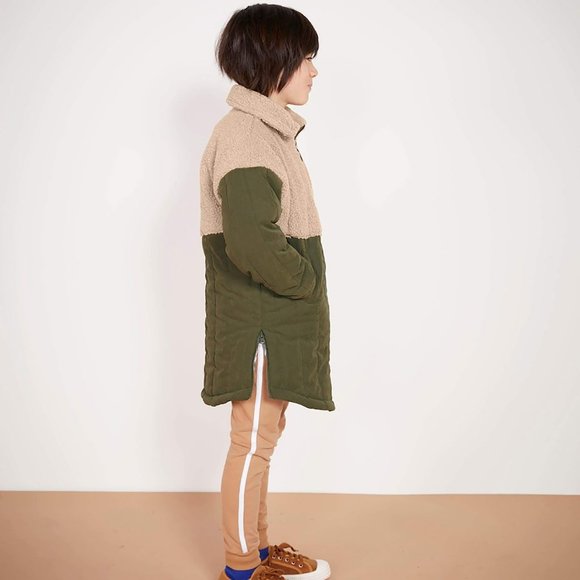 BNWT Milk & Biscuits Quilted Overcoat w/ Shearling 9-10Y 150cm - Picture 2 of 6